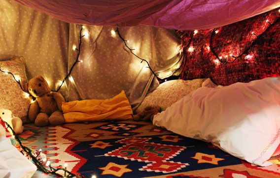 Rainy Day Projects for Kids | Blanket fort, Sleepover room, Pillow fort